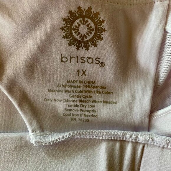 Brisas White Sports Bra Cross Back Women's 1X NEW - Picture 6 of 7